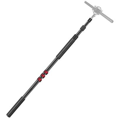 China 3-Section Mic Arm Extendable Handheld Metal Microphone Boom Arm 3ft to 8ft Adjustable Boom Pole Stand for sale