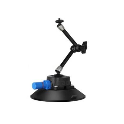 China Smartphone Car Mount Power Grip Pump Cup Vacuum Suction Cup Rubber Camera Mount With Magic Arm for sale