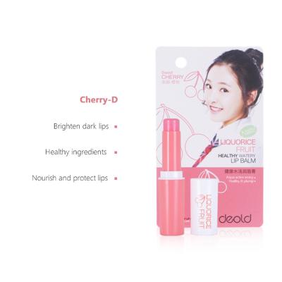 China Wholesale Healthy Sunscreen Four Colors Water Licorice Fruit Lip Care Lip Balm for sale