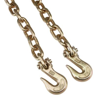 China G70 Transport Steel Chain Sling With Grab Hooks Welded Chain WELLS-chain zu verkaufen