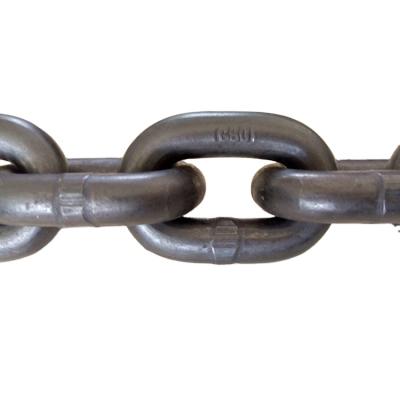 China WELLS Black G80 Lifting Link Chain Drag Chain Carbon Steel Standard ISO SGS Te koop