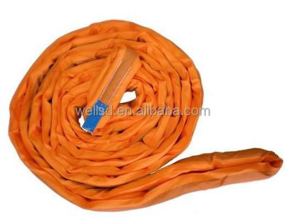 Китай Factory CE 10ton lifting lashing nylon polyester soft endless round webbing sling belt продается