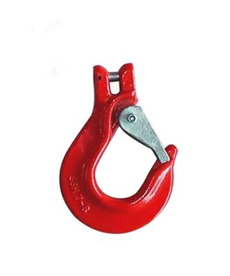 China Wells Alloy Steel Clevis Grab Hook With Locking Latches G80 color painted roll-forged zu verkaufen