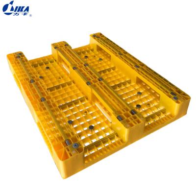 China Single Faced Europallets 1200 1000 Mm Heavy Duty Plastic Stretching Pallet Europallet for sale