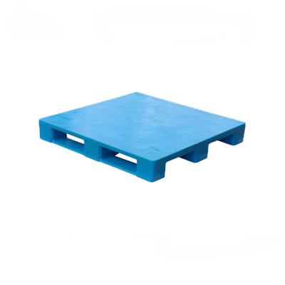 China 4-Way Entrance Hygenic Flat Soft Surface Euro Single Faced Plastic Pallet for sale