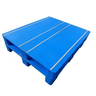 China Single Faced Heavy Duty Steel Reinforced Food Grade 1200x1000 Euro Plastic Pallet for sale