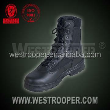 China Army GENUINE LEATHER BOOTS Security Tactical Boots for sale