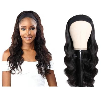 China Body Wave Body Wave Headband Wigs Hair None Lace Frontal Wig Brazilian Curly Virgin Hair Extension Wigs Seller For Black Women for sale