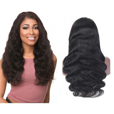 China Comfortable T Piece Lace Front Wig Body Wave Virgin Hair 13x4 HD Brazilian Swiss Lace Frontal Wig Transparent Hair Wholesale Seller for sale