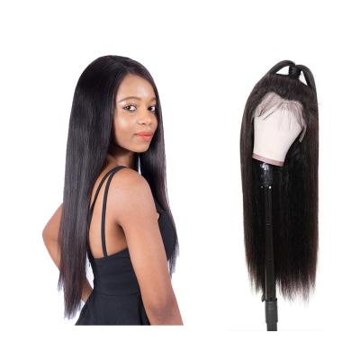 China Transparent Lace Frontal Wigs Human Hair Pre wigs HD 13x4 Lace Frontal Brazilian Straight Silky Straight Plucked Wave With Baby Hair For Black Women for sale