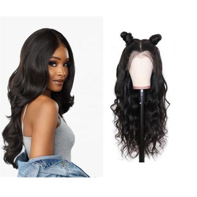 China 13x4 HD Color Brazilian Straight Natural Transparent Swiss Lace Wig 18inch Body Wave Human Hair Virgin Wig Frontal Wig Sellers for sale