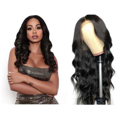 China More Natural Human Hair 100% Remy Brazilian Swiss Lace Front Wigs Body Wave Hair 13x4 Lace Front Wigs For Black Women for sale