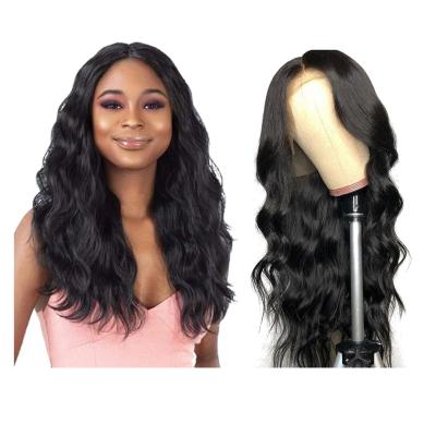 China Wholesale Cheap Fast Cheap Price Cuticle Aligned Nature Hairline With Baby Hair T Part Transparent Lace Front Wigs For Black Women for sale