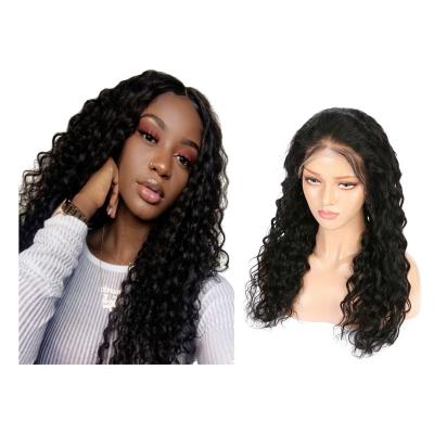 China Wholesale Unprocessed Brazilian Water Wave Factory Price Virgin Hair Cuticle Aligned Lace Front Wigs Water Wave Hair 13x6 for sale