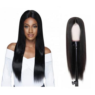 China Silky Straight Hair Closure Wig 4x4 HD Lace Frontal Hair Wig Silky Straight Pre Plucked Hairline Brazilian Virgin Hair Lace Front Wig for sale