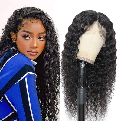 China Comfortable Cheap Natural Virgin Hair Brazilian Wigs Water Wave Lace Frontal Wigs HD Lace Wigs For Black Women Wholesale Vendors for sale