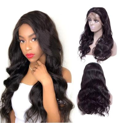 China Easily Styled Wholesale Body Wave Lace Front Brazilian Human Hair Wigs Body Wave Wigs Pre Plucked With Baby Hair For Black Women Natural Color for sale