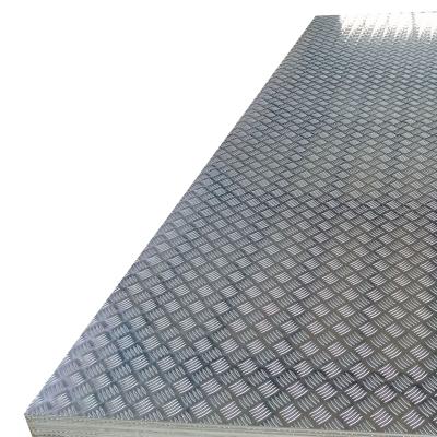 China 5 Bars Pattern Diamond Checker Sheet 1060 Aluminum Checkered Plate Construction Weight for sale