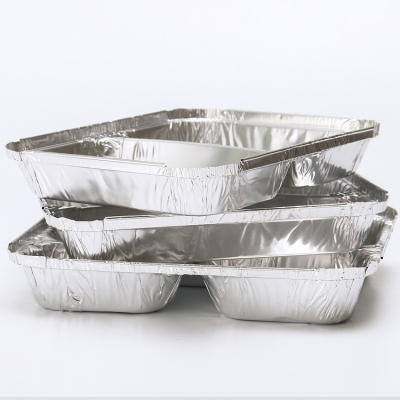 China Disposable 3 Compartment Aluminum Foil Baking Container for sale