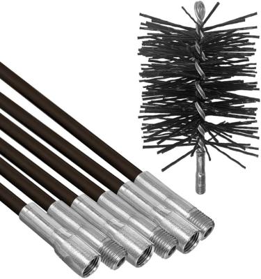 China OEM Factory Direct Selling Acceptable Nylon Yarn Round Chimney Cleaning Brush For Pipe for sale