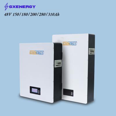 China HB-ZBL48150/48180/48200/48280/48310BG 48v 200ah/150ah/310ah 10kw/15kw Lithium Battery Power Capacity Home Wall Mounted System for sale