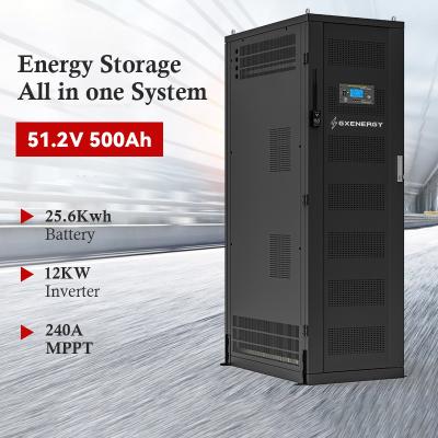 China Home/Office/Hotel/Shop...48V 500Ah Lithium Battery Built In Inverter 12KW MPPT Rack Mounted ESS Battery All In One 25Kwh Capacity Energy Storage System for sale