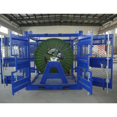 China Industrial DNV 271 certified offshore winding machine mounted with drum inside and operated by remote control system for sale