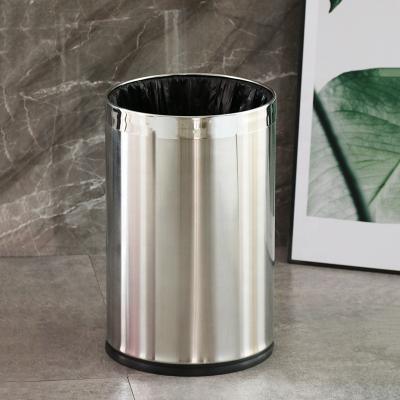 China Leasylife 9L/2.3GAL Sustainable Oval Bared Wholesale Double-Layer Household Hotel Stainless Steel Trash Can for sale