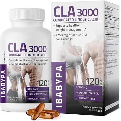 China Immune & Anti-Fatigue High Quality CLA 3000 Extra Weight Management Lean Muscle Mass Conjugated Linoleic Acid 120 Softgels Capsules for sale