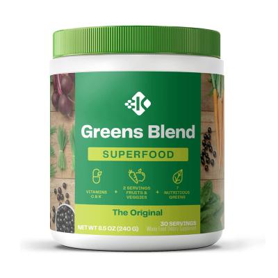 China Providing Energy High Quality Super Greens Powder Multivitamin Bulk Mix Complete Whole Foods Adaptogen Vitamin Athletic Superfood Greens Powder for sale