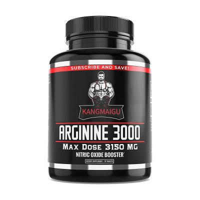 China Immune & Anti-Fatigue OEM High Quality Vegan Nitric Oxide Booster & Endurance Performance Pills Supplement Organic Organic 3150mg L Arginine Tablets for sale