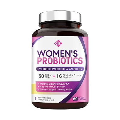 China Improves Digestive Regularity High Quality Vaginal Health and and Urinary Tract Support Women's Probiotic 50 Billion CFU Probiotics Capsule Pill With Cranb for sale