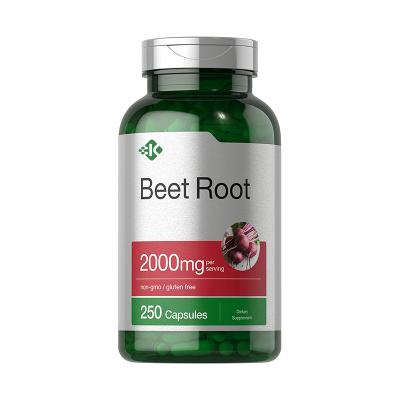 China Support Energy Blood Pressure 2023 Private Label Vegan Supplements Vegan Beet Root Extract Capsules 1200mg Beet Root Capsules for sale