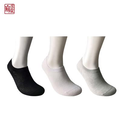 China QUICK DRY Lightweight Cotton Curing Socks Custom Ship Hemp Men's Shallow Mouth Socks for sale