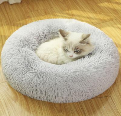 China BOKUN 30 Colors Diameter 120cm Diameter Dog Cushion Breathable Cat Round Bed Pet Beds for sale