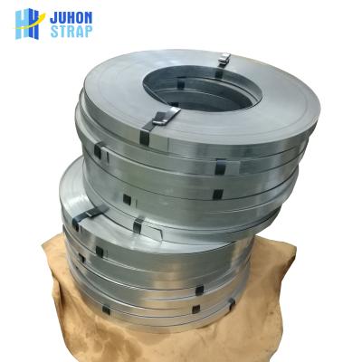 China Manual Wrapping Metal Strip High Tensile Galvanized Steel Strip for sale