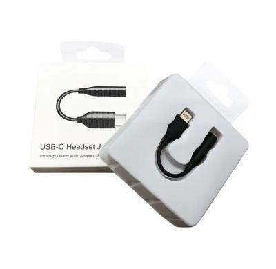 China Viable OEM Type C 3.5 To MM Note 20 S20 S22 Retail Packaging Usb C Earphone Jack Audio Cable Jack Earphones For Samsung Universal for sale