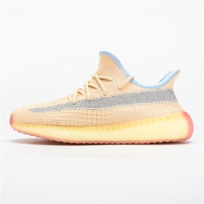 China Fashion Trend Putian Manufacturer Supply Yecheil Yecher Bone Fabric Sneakers Reflective Og Quality Yeezy 350 V2 Shoes With Shoe Box for sale