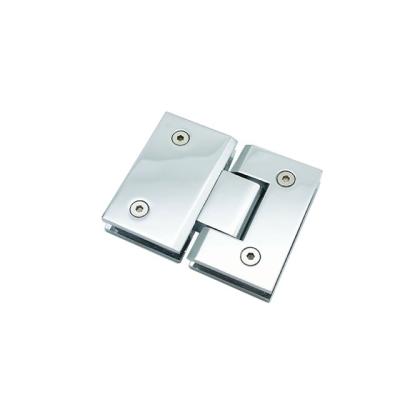 China Modern Hard Mount 180 Degree Zinc Alloy Material Square Form Glass To Glass Shower Glass Door Hinge for sale