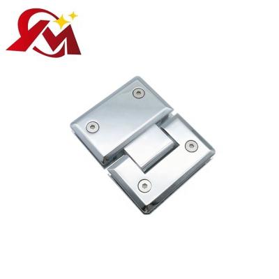 China 5MM Zinc Alloy Frameless Glass Hinge Modern Full Thickness Glossy Mount For Shower Room for sale