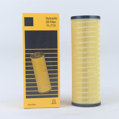 China Hydraulic 1R-0728 Filtration Replace Cat Full-Flow Hydraulic Oil Filter Element 1R0728 for sale