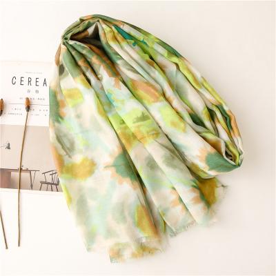 China Decorate scarves wholesale china fashions scarf in long stock polyester fiber scarf for women luxury for sale