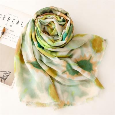 China Decorate 2022 wholesale most popular polyester scarves winter cotton scarf for women scarves ladies silk for sale