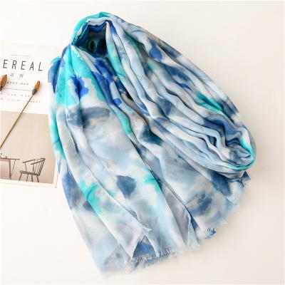 China Decorate Wholesale Cheap Comfortable Thin Soft Silk Small Scarf Long Silk Square Scarf for sale