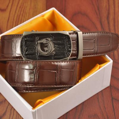 China Business Casua of the latest personalized high quality business brand men's metal buckle automatic buckle belt for sale