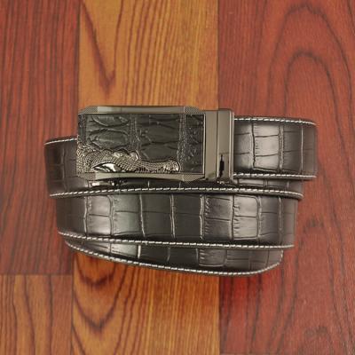 China Brand New Factory Direct Men's Cowhide Leather Belt Casua Business Leather All-match Automatic Buckle Fashion Leather Belt for sale