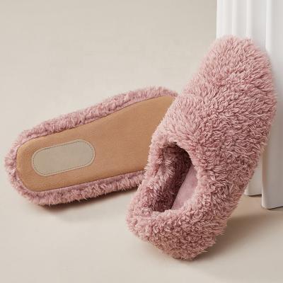 China CUSHIONING UTUNE Soft Home Slippers Winter Shoes Indoor Mute Breathable Fur Fluffy Slippers Shoes Indoor Bedroom for sale