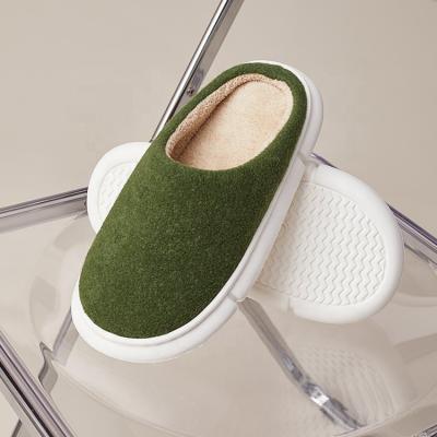 China CUSHIONING UTUNE Slippers Women Winter 2021 Dropshipping Fashion Memory Foam Warm Home Men's Slippers Slippers for sale