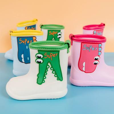 China UTUNE Cute Kids Waterproof Cartoon Children Summer Rain Boots Baby Girls Boys Non-slip Animal Print Waterproof Shoes for sale