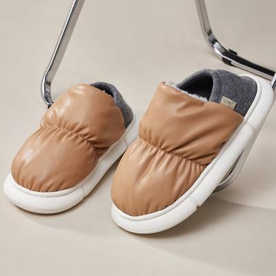 China CUSTOMER REVIEWS (0)‎ UTUNE Men Slippers Wholesale Winter Warm Shoes Waterproof EVA Fashion Thick-soled Home Style Slippers Outdoor Shoes for Men for sale